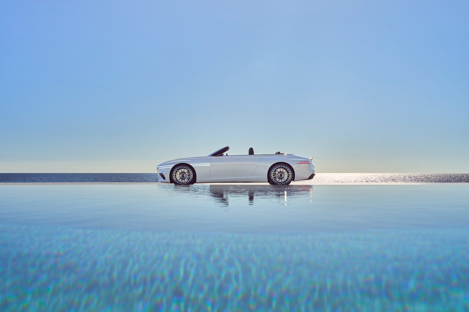 
									Classy Car in beach