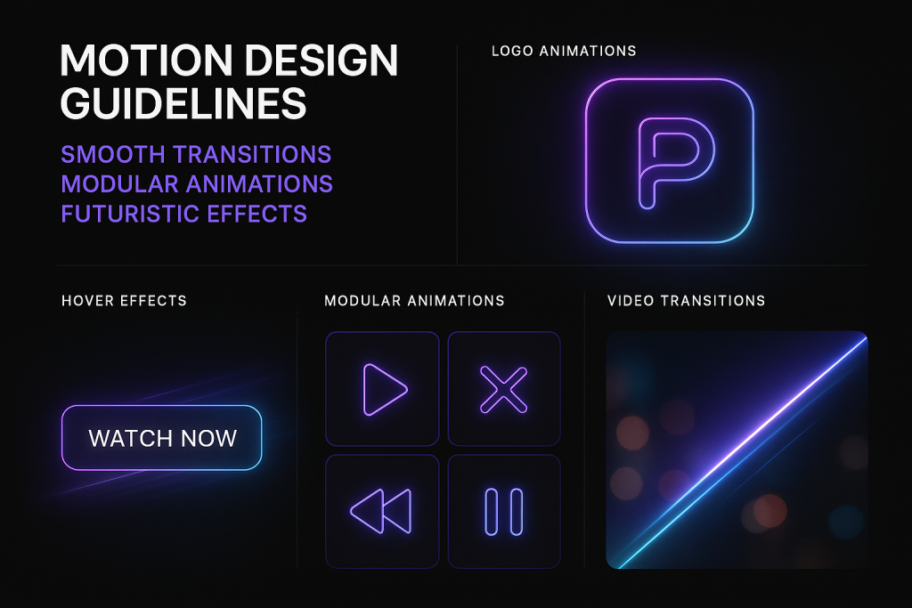 Motion design guidelines for an entertainment tech…