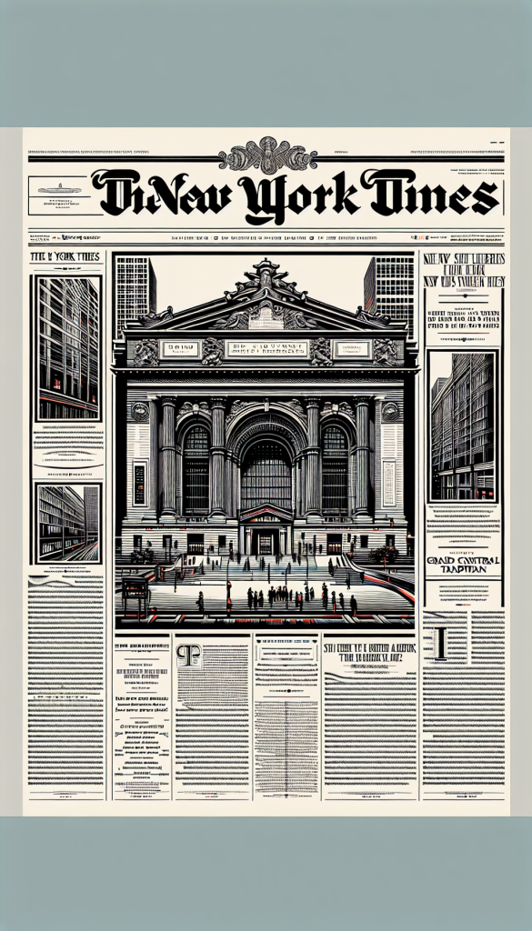 A New York Times cover illustration featuring a ce…