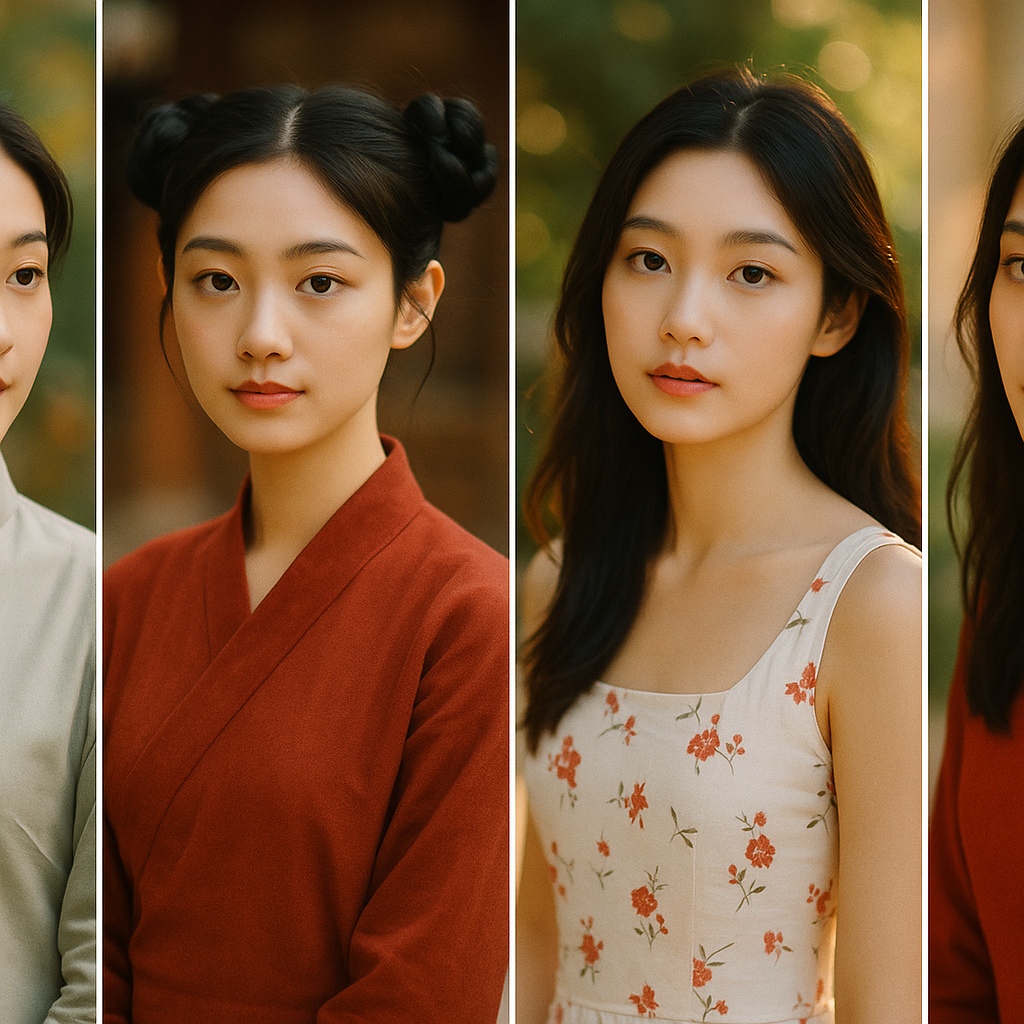 
									A series of portraits featuring beautiful young Ch…