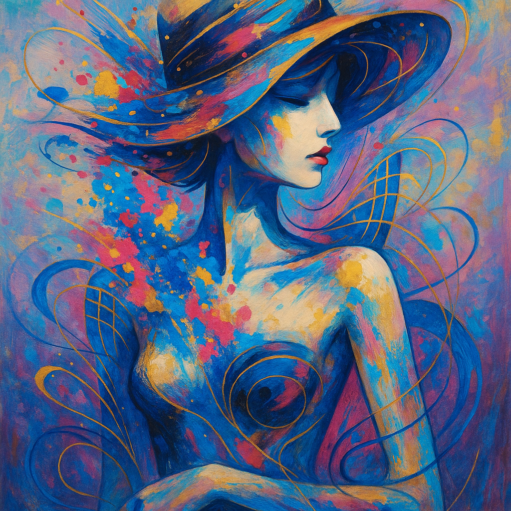 
									A surreal and abstract depiction of a female figur…