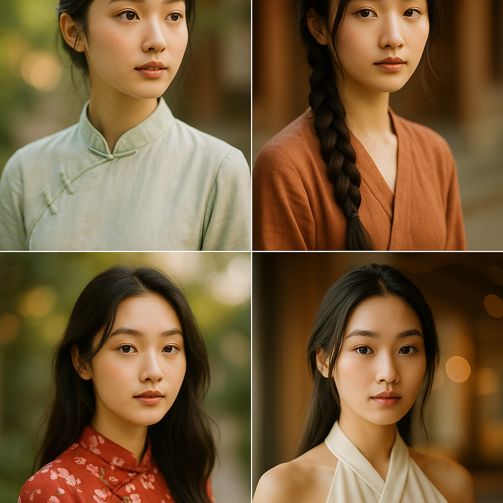 
									A series of portraits featuring beautiful young Ch…