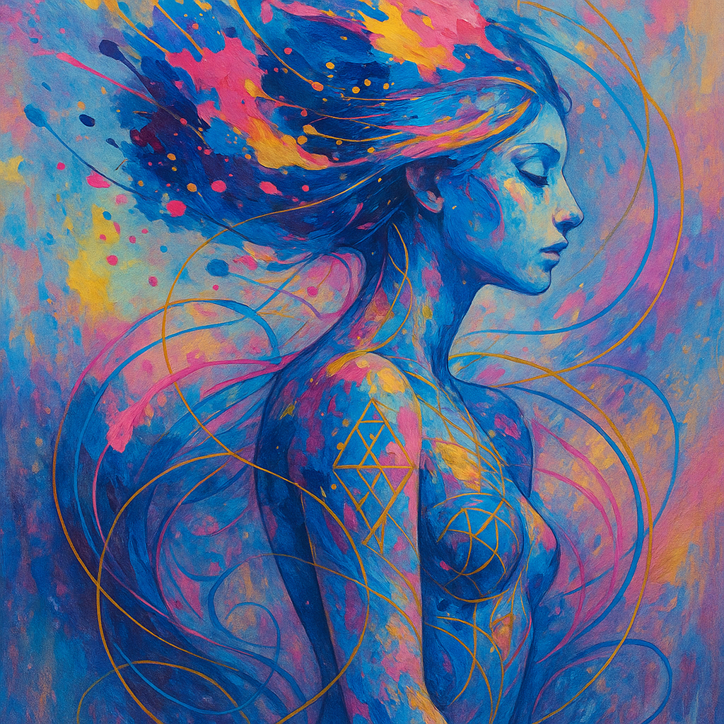 
									A surreal and abstract depiction of a female figur…